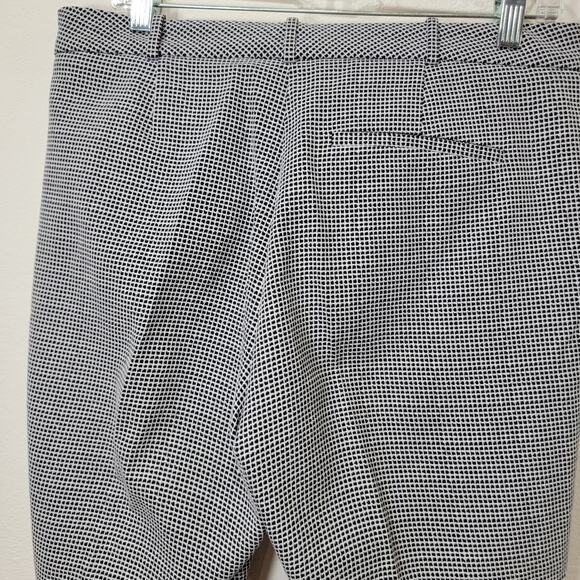 Hugo Boss Acrila Pants 6 White Black Check Slacks Texture Business Corpcore - Picture 11 of 13